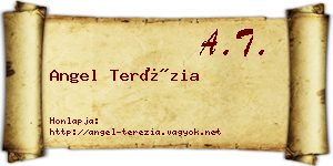 Angel Terézia névjegykártya