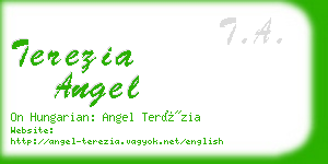 terezia angel business card